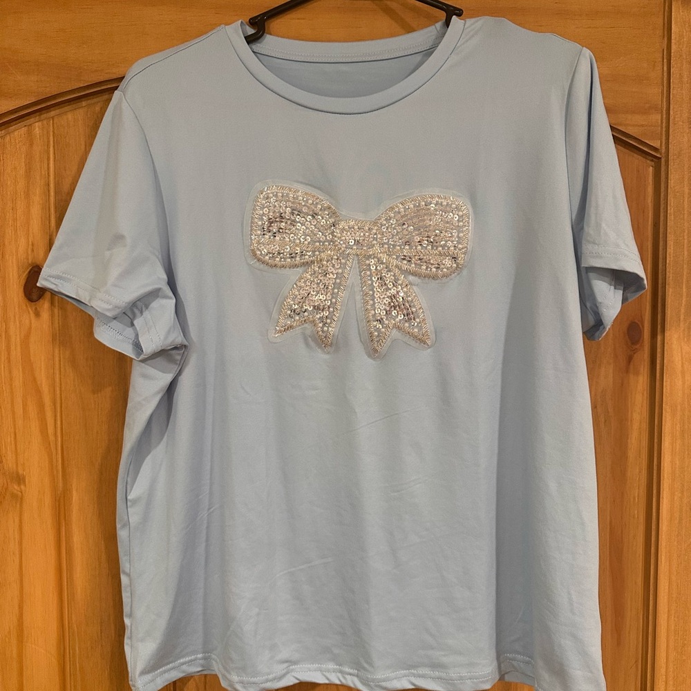 SHEIN Sky Blue Casual Top